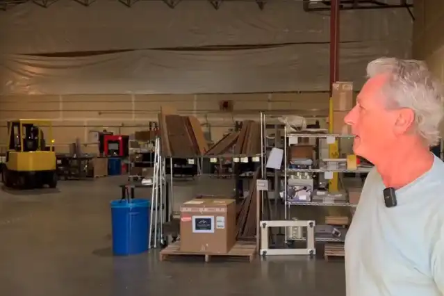 ken in warehouse